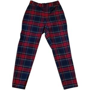 Banana Republic Tartan Plaid Pants 00P 00 Petite Christmas Attire EUC